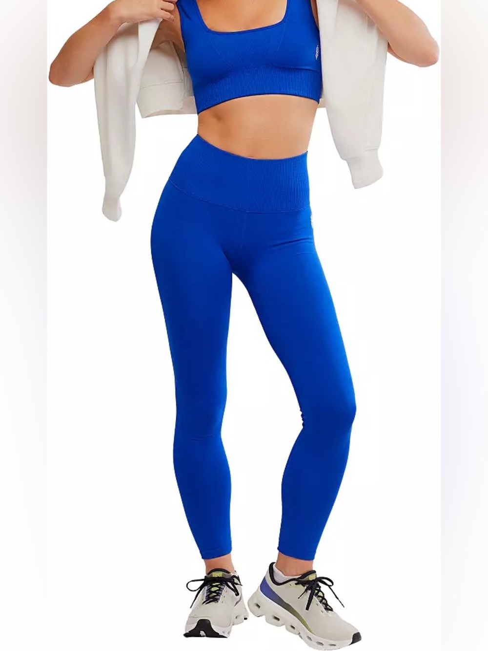 Free People Movement | High Rise Good Karma 7/8 Length Leggings | Electric Shock